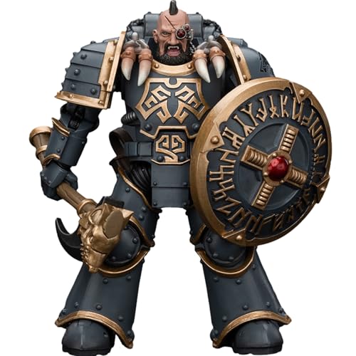 JOYTOY Warhammer 40k Space Wolves, JT7387 Space Wolves Grey Slayer Pack Huscarl 1/18 Action Figur von JOYTOY