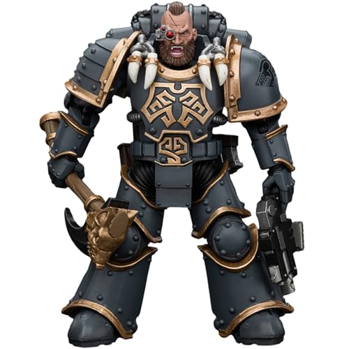 JOYTOY Warhammer 40k Space Wolves, JT7516 Space Wolves Grey Slayer Pack Grey Slayer 2 1/18 Action Figur von JOYTOY