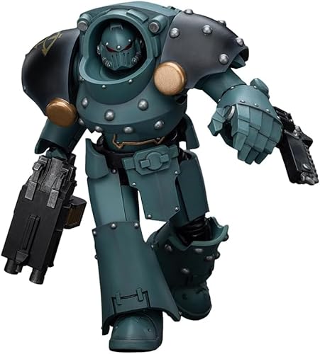 JOYTOY Warhammer 40k The Horus Heresy Sons of Horus Tartaros Terminator Squad Terminator mit Combi Bolter und Chainfist Actionfigur im Maßstab 1:18 von JOYTOY