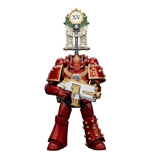 JOYTOY Warhammer 40k Thousand Sons 1/18 Action Figur Collection Model Geschenk，Thousand Sons Legion MK IV Tactical Squad Legionary with Legion Vexilla von JOYTOY