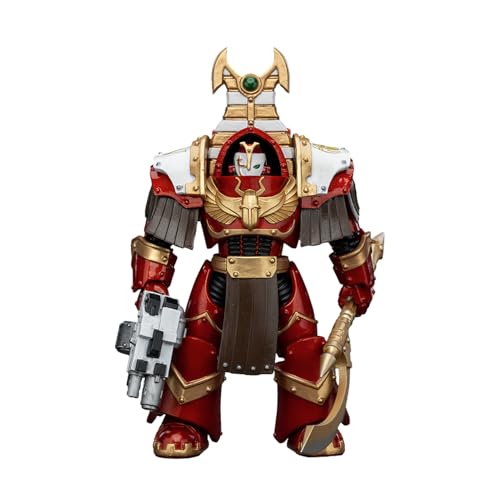 JOYTOY Warhammer 40k Thousand Sons 1/18 Action Figur Collection Model Geschenk，Thousand Sons Sekhmet Terminator Cabal Sekhmet with Combi-Melta and Achea Force Weapon von JOYTOY