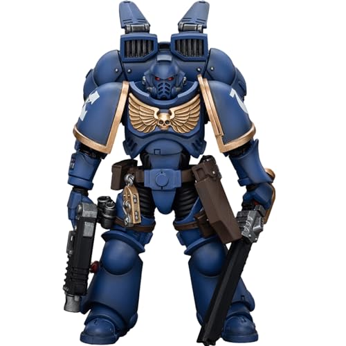 JOYTOY Warhammer 40k Ultramarines, JT4393 Ultramarines Jump Pack Intercessors Intercessor 2 1/18 Action Figur von JOYTOY