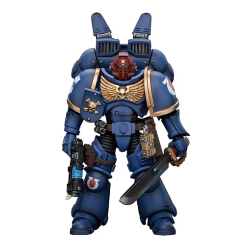 JOYTOY Warhammer 40k Ultramarines 1/18 Scale 12.2 cm Collectible Action Figure Jump Pack Intercessors Sergeant with Plasma Pistole and Power Sword von JOYTOY