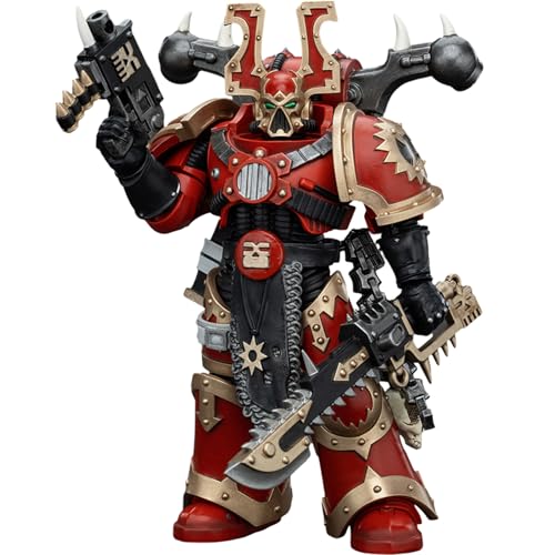 JOYTOY Warhammer 40k World Eaters, World Eaters Khorne Berzerker 1 1/18 Action Figur, Gewidmet Ihnen die das Sammeln lieben von JOYTOY