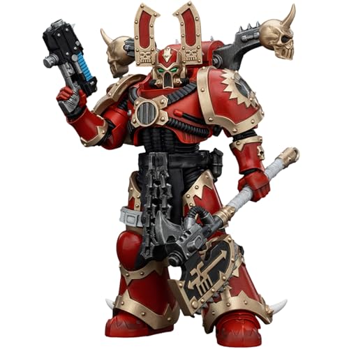 JOYTOY Warhammer 40k World Eaters, World Eaters Khorne Berzerker 3 1/18 Action Figur, Gewidmet Ihnen die das Sammeln lieben von JOYTOY