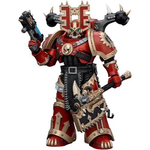 JOYTOY Warhammer 40k World Eaters, World Eaters Khorne Berzerker 4 1/18 Action Figur, Gewidmet Ihnen die das Sammeln lieben von JOYTOY