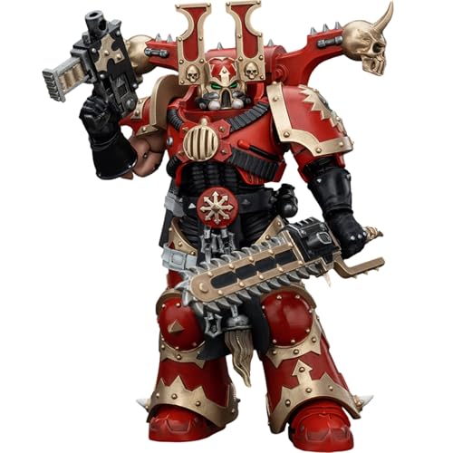 JOYTOY Warhammer 40k World Eaters, World Eaters Khorne Berzerker 5 1/18 Action Figur, Gewidmet Ihnen die das Sammeln lieben von JOYTOY