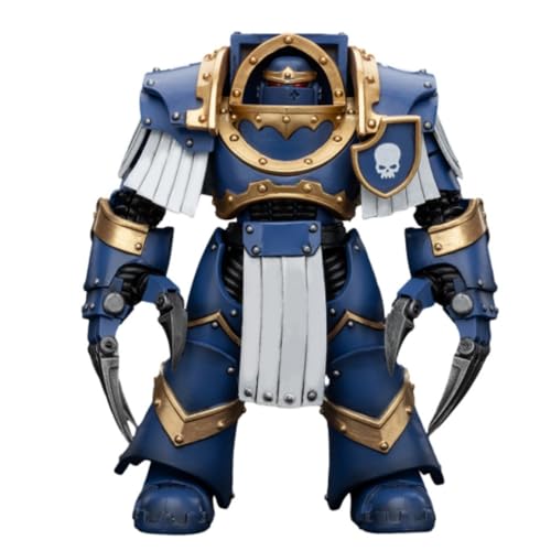 JOYTOY Warhammer Horus Heresy Ultramarines Cataphractii Terminator Squad Terminator with Lightning Claws, 13.6 cm Collectible Action Figure Model Gifts von JOYTOY