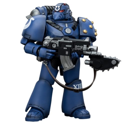 JOYTOY Warhammer Horus Heresy Ultramarines MKVI Tactical Squad Legionary with Bolter & Chainblade 11.9 cm 1:18 Scale Collectible Action Figure with Exquisites Design, Gifts for Fans & Collectors von JOYTOY