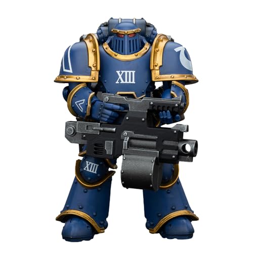 JOYTOY Warhammer The Horus Heresy 1/18 Action Figure Ultramarines Legion MKIII Tactical Support Squad Legionary with Heavy Bolter Collection Model Birthday Gift JT00119 von JOYTOY