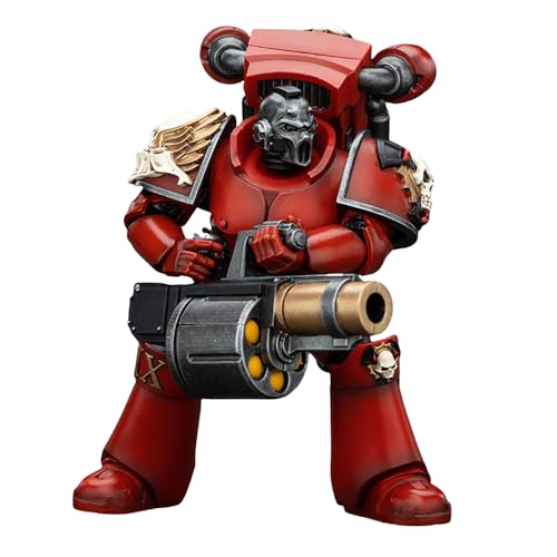 JOYTOY Warhammer The Horus Heresy Blood Angels Angel's Tears Squad - Erelim with Angel's Tears Granatwerfer, 10,2 cm große Sammel-Actionfigur mit exquisitem Design, Geschenke für Fans und Sammler von JOYTOY