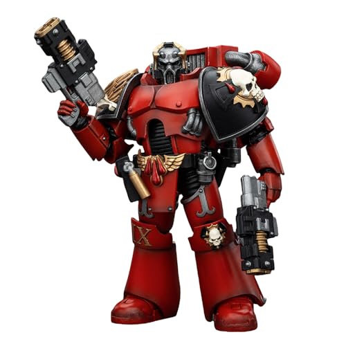 JOYTOY Warhammer The Horus Heresy Blood Angels Angels Tears Squad Arch-Erelim mit Volkite Serpentas 10,2 cm Maßstab 1/18 Sammel-Actionfigur mit exquisitem Design, Geschenke für Fans und Sammler von JOYTOY