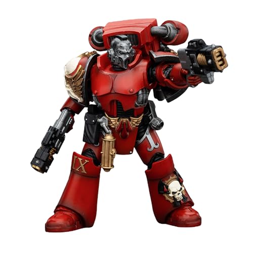 JOYTOY Warhammer The Horus Heresy Blood Angels Angels Tears Squad - Erelim mit Volkite Serpentas 10,2 cm Maßstab 1/18 Sammel-Actionfigur mit exquisitem Design, Geschenke für Fans und Sammler von JOYTOY