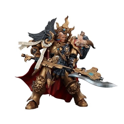 JOYTOY Warhammer The Horus Heresy Legio Custodes Constantin Valdor, Captain-General of The Legio Custodes 1/18 18,3 cm Actionfigur mit exquisitem Design, Geschenke für Fans & Sammler von JOYTOY