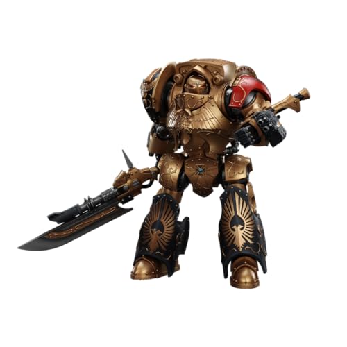 JOYTOY Warhammer The Horus Heresy Legio Custodes Contemptor-Achillus Dreadnought 1/18 24,9 cm Actionfigur mit exquisitem Design, Geschenke für Fans & Sammler von JOYTOY