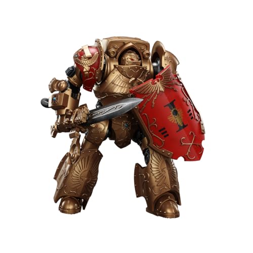 JOYTOY Warhammer The Horus Heresy Legio Custodes Contemptor-Galatus Dreadnought 1/18 24,9 cm Actionfigur mit exquisitem Design, Geschenke für Fans & Sammler von JOYTOY