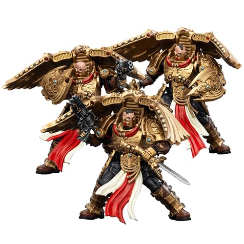 JOYTOY Warhammer The Horus Heresy Legio Custodes Custodian Venatari Squad 3pack 1/18 Action Figure with Exquisite Design Gifts for Fans & Collectors von JOYTOY