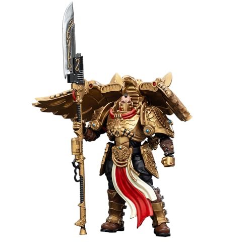 JOYTOY Warhammer The Horus Heresy Legio Custodes Custodian Venatari Squad Venatari with Venatari Lanze - 13.7 cm 1/18 Action Figure with Exquisite Design Gifts for Fans & Collectors von JOYTOY