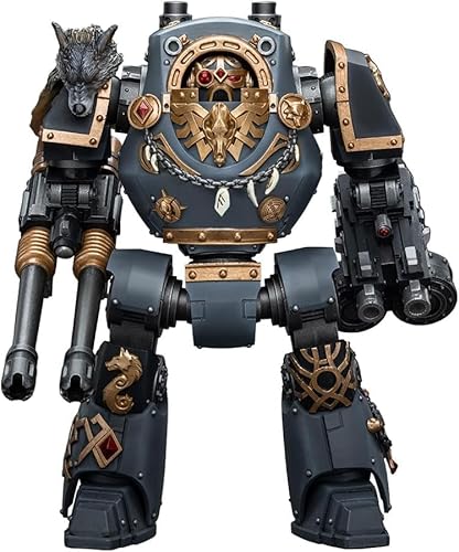 JOYTOY Warhammer The Horus Heresy Sammelfigur: Space Wolves Contemptor Dreadnought mit Gravis Bolt Cannon Maßstab 1:18 Mecha Joy Toy Collection Modell 24.0 cm von JOYTOY