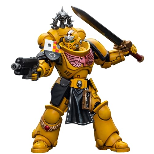 Joy Toy (CN) Warhammer 40k Figur 1/18 Imperial Fists Lieutenant mit Kraftschwert 12 cm von JOYTOY