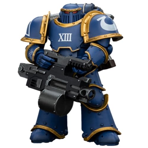 JoyToy Warhammer Horus Heresy Ultramarines Legion MKIII Tactical Support Squad Legionary with Heavy Bolter 11.9 cm 1/18 Scale Collectible Action Figure with Exquisite Design Gifts for Fans & von JOYTOY