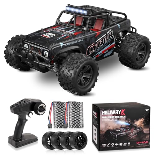 JOYTREKY Ferngesteuertes Auto - 1:18 Scales High Speed 40KM/H RC Auto 4WD Offroad-RC-Truck 2 Batterien 2.4GHz All-Terrain-Spielzeug Wiederaufladbar Fast Cars Für Kinder und Erwachsene - Schwarz JOYTREKY Ferngesteuertes Auto - 1:18 Scales High Speed 40KM/H RC Auto 4WD Offroad-RC-Truck 2 Batterien 2.4GHz All-Terrain-Spielzeug Wiederaufladbar Fast Cars Für Kinder und Erwachsene - Schwarz von JOYTREKY
