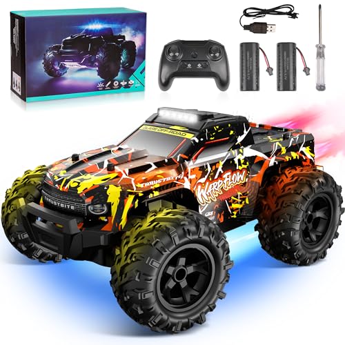 JOYTREKY Ferngesteuertes Auto - 1:18 RC Auto Hochgeschwindigkeits LED-Licht 25 km/h mit Spray 2,4 GHz All Terrain Offroad Truck Spielzeug 2 Batterien Schnelles Spielzeug ab 3 4 5 6 7 8 Junge -Grün JOYTREKY Ferngesteuertes Auto - 1:18 RC Auto Hochgeschwindigkeits LED-Licht 25 km/h mit Spray 2,4 GHz All Terrain Offroad Truck Spielzeug 2 Batterien Schnelles Spielzeug ab 3 4 5 6 7 8 Junge -Grün von JOYTREKY