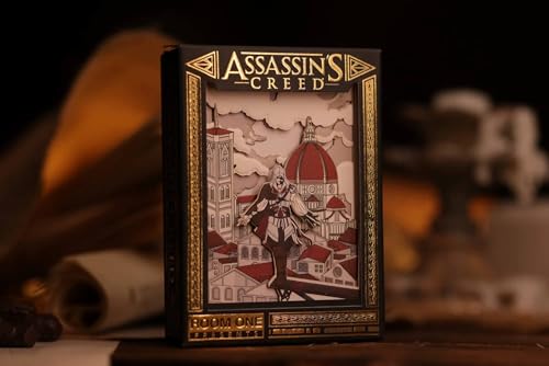 JP GAMES LTD Assassin's Creed Playing Cards: Signature Edition Black - Luxury Deck by Room One Cards, Adult Collectible Deck, ab 14 Jahren von JP GAMES LTD