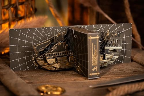 JP GAMES LTD The Trial Of Blackbeard Playing Cards: Special Edition - Obsidian Black - Luxury Deck by Room One Cards Sammeldeck für Erwachsene ab 14 Jahren von JP GAMES LTD