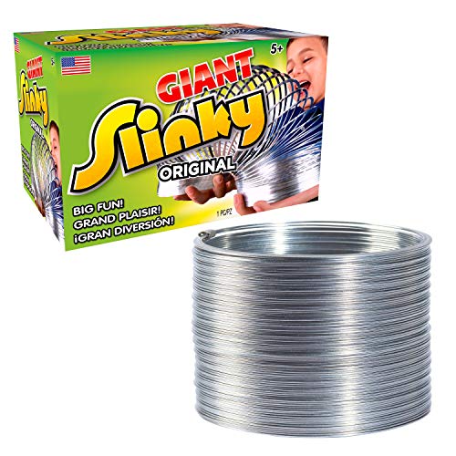 JP Slinky JPL03140 Riesen-Slinky aus Metall, Merhfarbig von Just Play