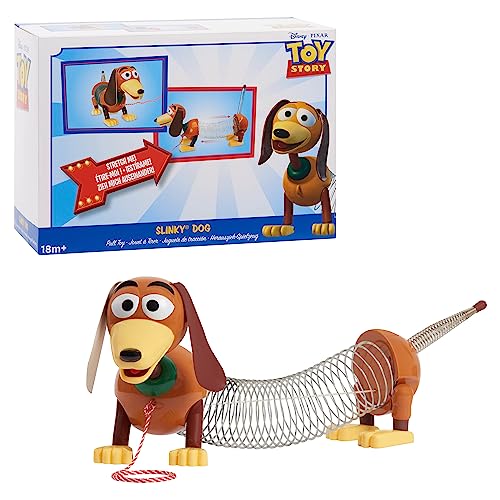 Disney•Pixar Toy Story Slinky Dog Nachziehspielzeug, Hund mit Zugfeder für Jungen und Mädchen ab 18 Monaten von Just Play von Just Play