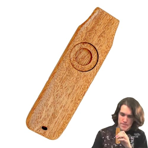 Holz-Kazoo-Flöte, Ukulele Guitar Partner Einfach zu erlernendes Musikinstrument Kazoo, Kazoo Erwachsene Kinder Musikinstrumente, Holz Kazoo Gitarre Ukulele Begleitinstrument Geschenk für Kinder Lernen von JPSDOWS