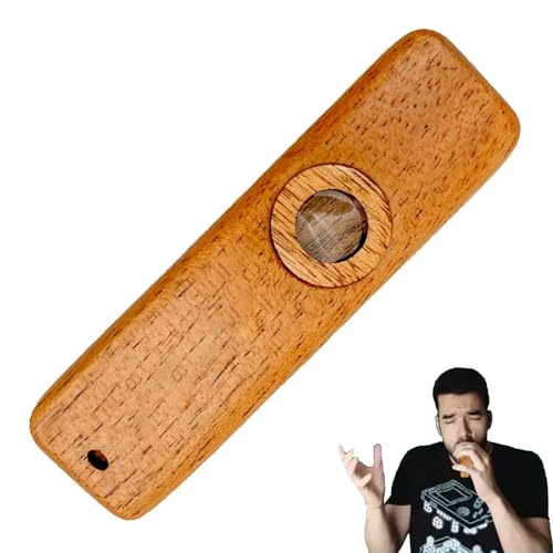 Holz-Kazoo-Flöte - Kazoo Patry Musikinstrument und Gitarre begleiten,Kazoo Erwachsene Kinder Musikinstrumente, Holz Kazoo Gitarre Ukulele Begleitinstrument Geschenk für Kinder Lernende von JPSDOWS