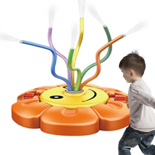 Sprinkler für Kinder Garten, Sprinkler für Spiele im Freien für Kinder | Sprinkler Spielzeug für draußen mit Sprinkler für Badewanne | Wasserspielzeug, Sprinkler für Kinder mit Texten von JPSDOWS