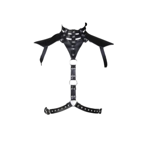 JPXJGT Men's Halter Body Chest Half Harness Adjustable Belt (Size:Einheitsgröße,Color:Schwarz) von JPXJGT