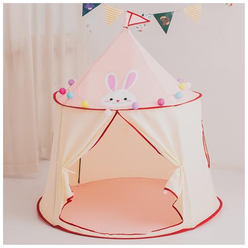 Spielzelt Indoor Tipi Zelt für Kinder: Indianerzelt Zelt Kinderzimmer - Spielhaus Kinder Indoor - Pop Up Kinderzelt Drinnen Geschenk für Kinder (Rabbit) von JRPRSC