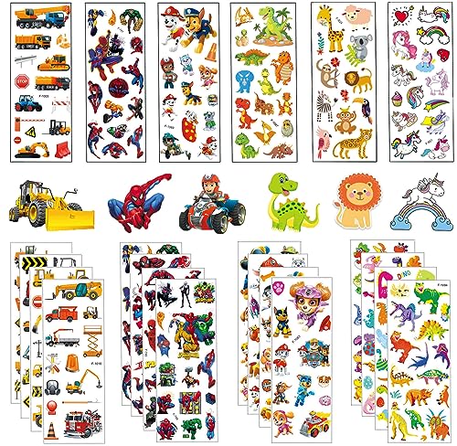 JSAN 3D Aufkleber für Kinder, 30 Blätter 700+ Geschwollen Stickers,3D-Kinderaufkleber für Kinder Bulk-Aufkleber für Scrapbooking, Lehrer, Kleinkinder von JSAN