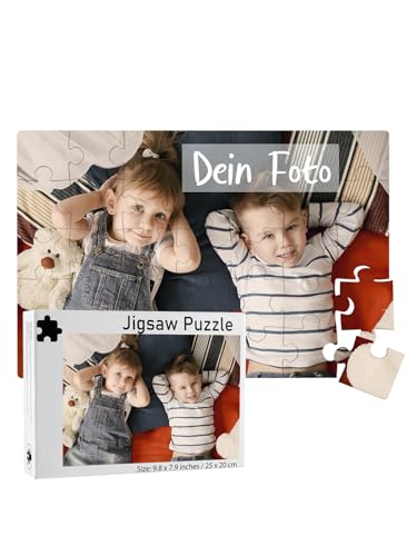 JSDDE 35-1000 Teile Fotopuzzle mit eigenem Foto Personalisiertes Puzzle mit Bild Individuelle Geburtstage Muttertag Valentinstag Hochzeiten Geschenke für Freunde Partner Familie (35 Teile (15*10cm)) von JSDDE