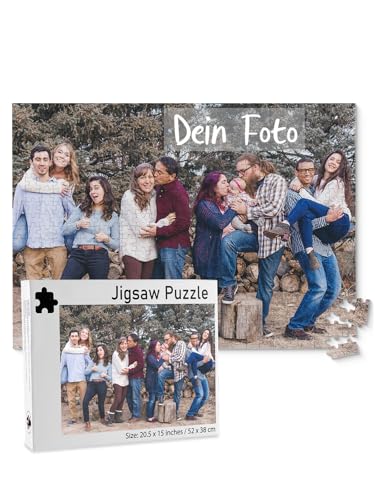 JSDDE 35-1000 Teile Fotopuzzle mit eigenem Foto Personalisiertes Puzzle mit Bild Individuelle Geburtstage Muttertag Valentinstag Hochzeiten Geschenke für Freunde Partner Familie (500 Teile (52*38cm)) von JSDDE