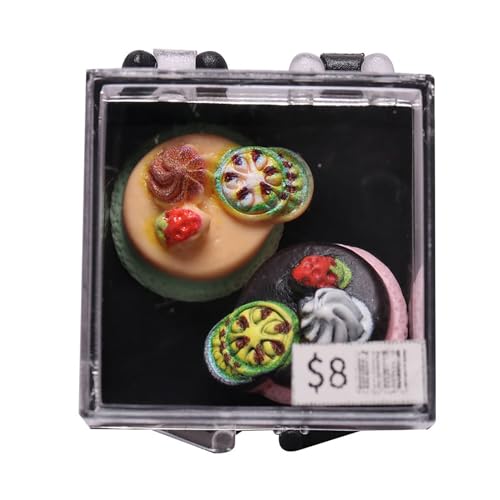 JSGHGDF 1:12 Miniatur Puppenhäuser Dessert Kuchen Kind Indoor Rollenspiel Spielzeug Möbel Rollenspiel Spielzeug Für Mädchen Geburtstagsgeschenk von JSGHGDF