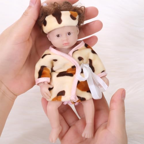 JSGHGDF 15,2 cm Baby Reborns Nurturing Realistic Handmade FullBody Silicone Reborns Toy Parenting Game von JSGHGDF