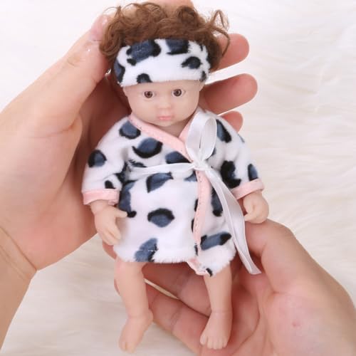 JSGHGDF 15,2 cm Baby Reborns Nurturing Realistic Handmade FullBody Silicone Reborns Toy Parenting Game von JSGHGDF