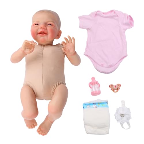 JSGHGDF 48,3 cm Simulation Mädchen Baby Realistische Reborns Kid mit beweglichem Arm und Bein für Baby Kid Appease Begleiten von JSGHGDF