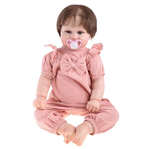 JSGHGDF 5,138.4 cm Reborns for for Nurturing for Realistic Handmade Soft Body for Opened-Eyes von JSGHGDF