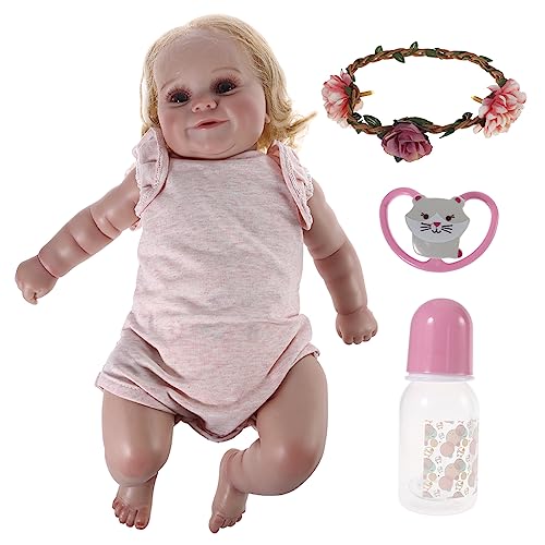 JSGHGDF 50,8 cm 61 cm Reborns für offene Augen zur Pflege für das Baby, realistisch für von JSGHGDF