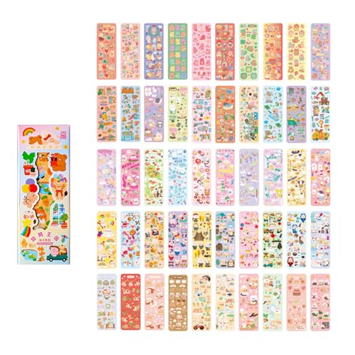 JSGHGDF 50 Teile/Paket Bunte Cartoon Thema Aufkleber Tasche Tagebücher Planer Dekoration Aufkleber Album Scrapbooking Schreibwaren Für Kinder von JSGHGDF