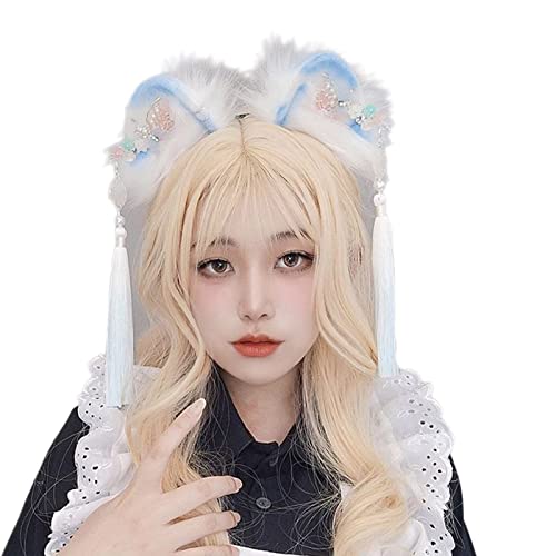 JSGHGDF Anime Charakter Stirnband Ohren Form Haarreifen Plüsch Karneval Party Kopfschmuck Cosplay Party Kostüm Requisiten Uni von JSGHGDF