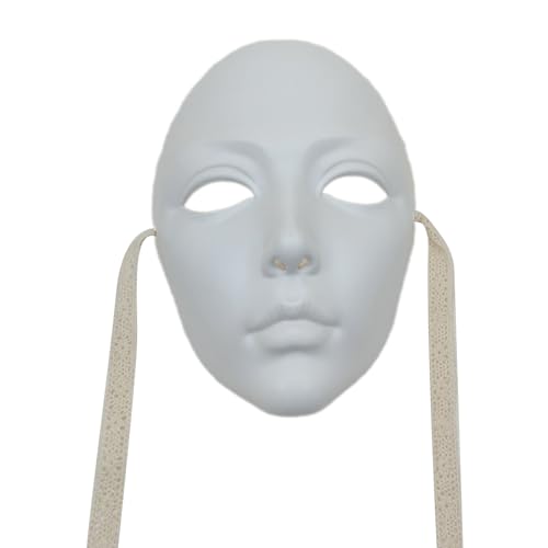 JSGHGDF Cosplay Maske, Bemalbar, Vollgesichtsmaske Für Damen Und Herren, Maskerade, Cosplay Maskerade Maske, Vollgesichtsmaske Zur Dekoration von JSGHGDF