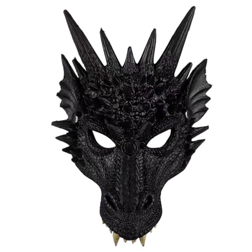 JSGHGDF Drachenmaske Halloween Cosplay Kostüm Drachenkopfmaske Für Junge Mädchen Halloween Festival Party Cosplay Requisiten von JSGHGDF