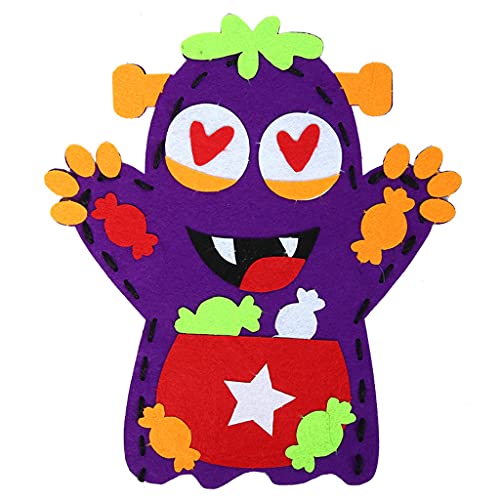 JSGHGDF Kinder Handpuppen Sets Für Kreative Handarbeiten Beliebtes Gemeinschaftsspiel Für Jungen Und Mädchen Für Halloween Mit Vliesmaterial von JSGHGDF